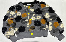 Load image into Gallery viewer, Girls Love Flowers Bomber Sweater Grey
