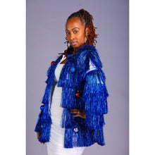 Load image into Gallery viewer, Blue &quot;Tinsel Town&quot; Jacket
