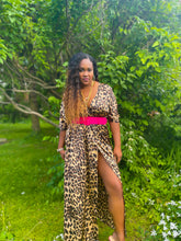 Load image into Gallery viewer, Wild About You! Maxi Wrap Dress
